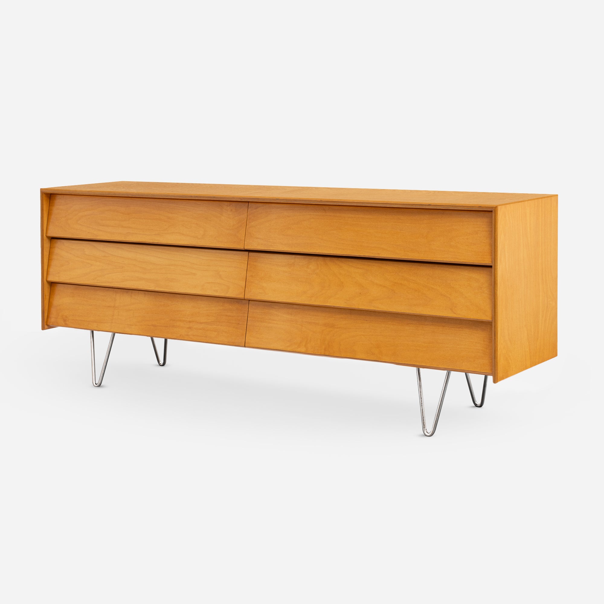 mid century modern dresser legs Case Study® V-Leg Double Wide Dresser – Modernica