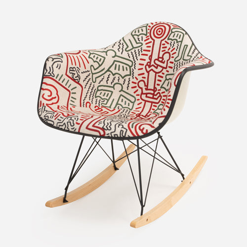 Case Study® Furniture Keith Haring Arm Shell Rocker Chair - Untitled 1983