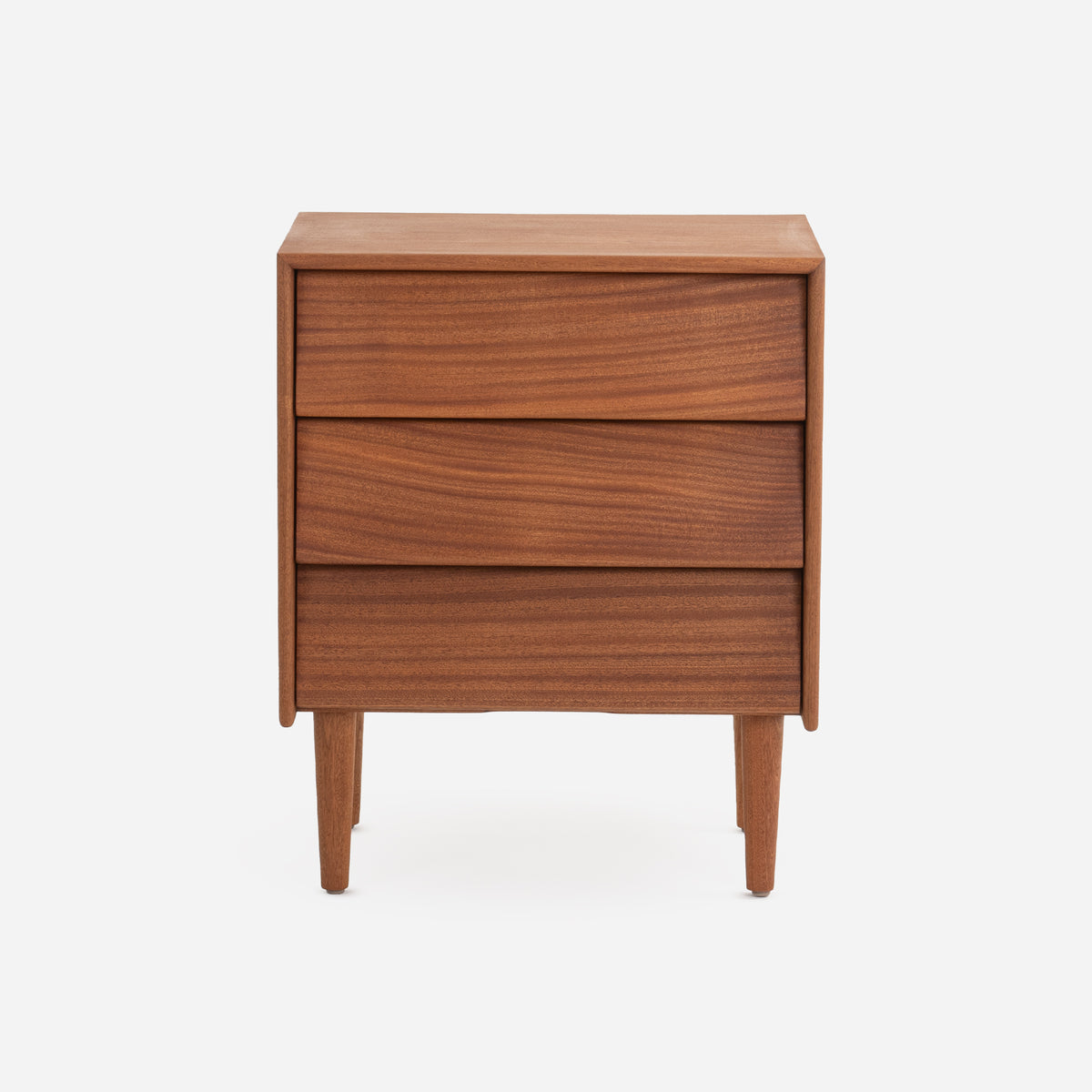 Case Study Solid Wood Three Drawer Bedside Dresser  Modernica