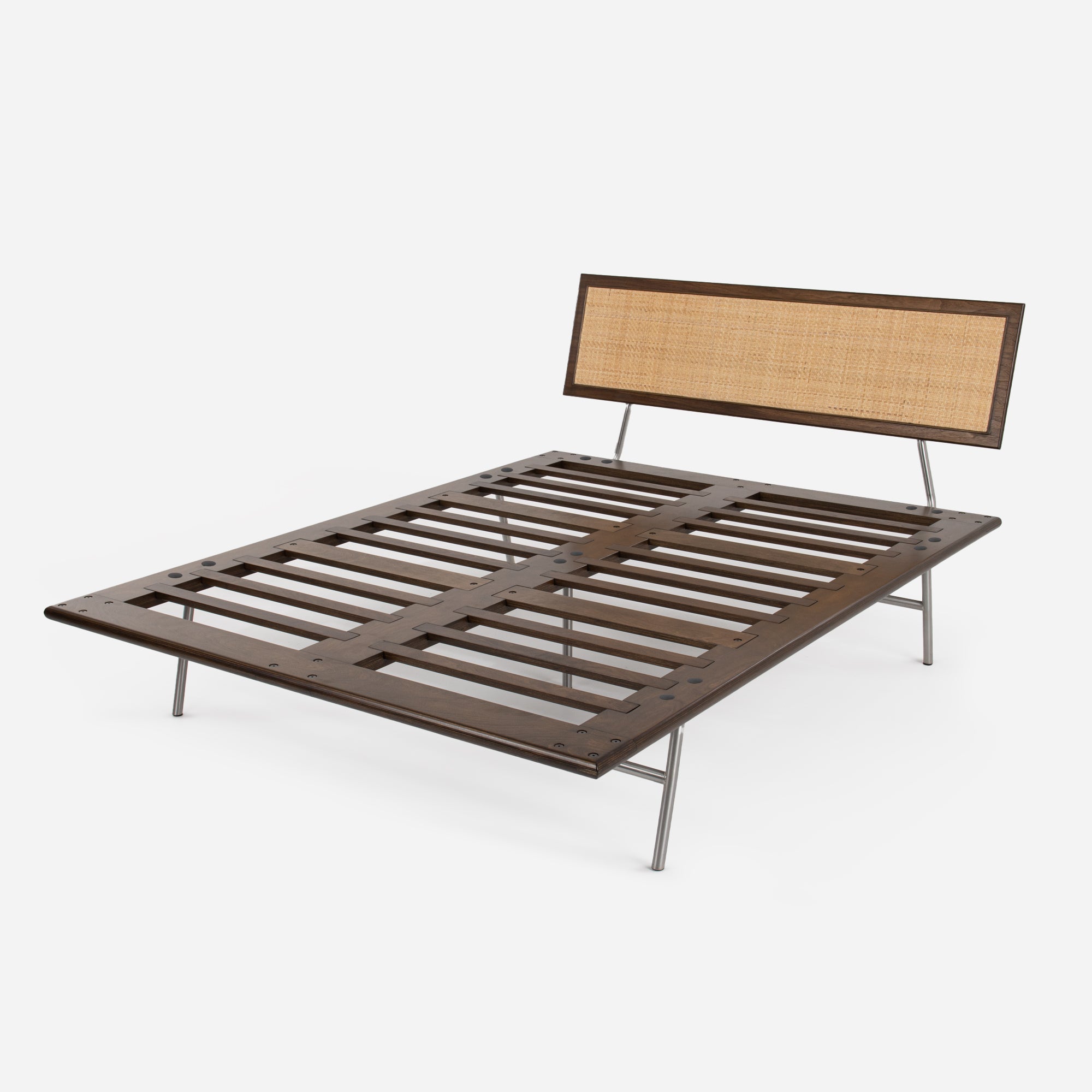 Case Study® Furniture Fastback Bed With Cane Headboard – Modernica