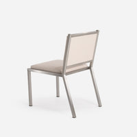 case-study®-stainless-dining-chair-armless-upholstered