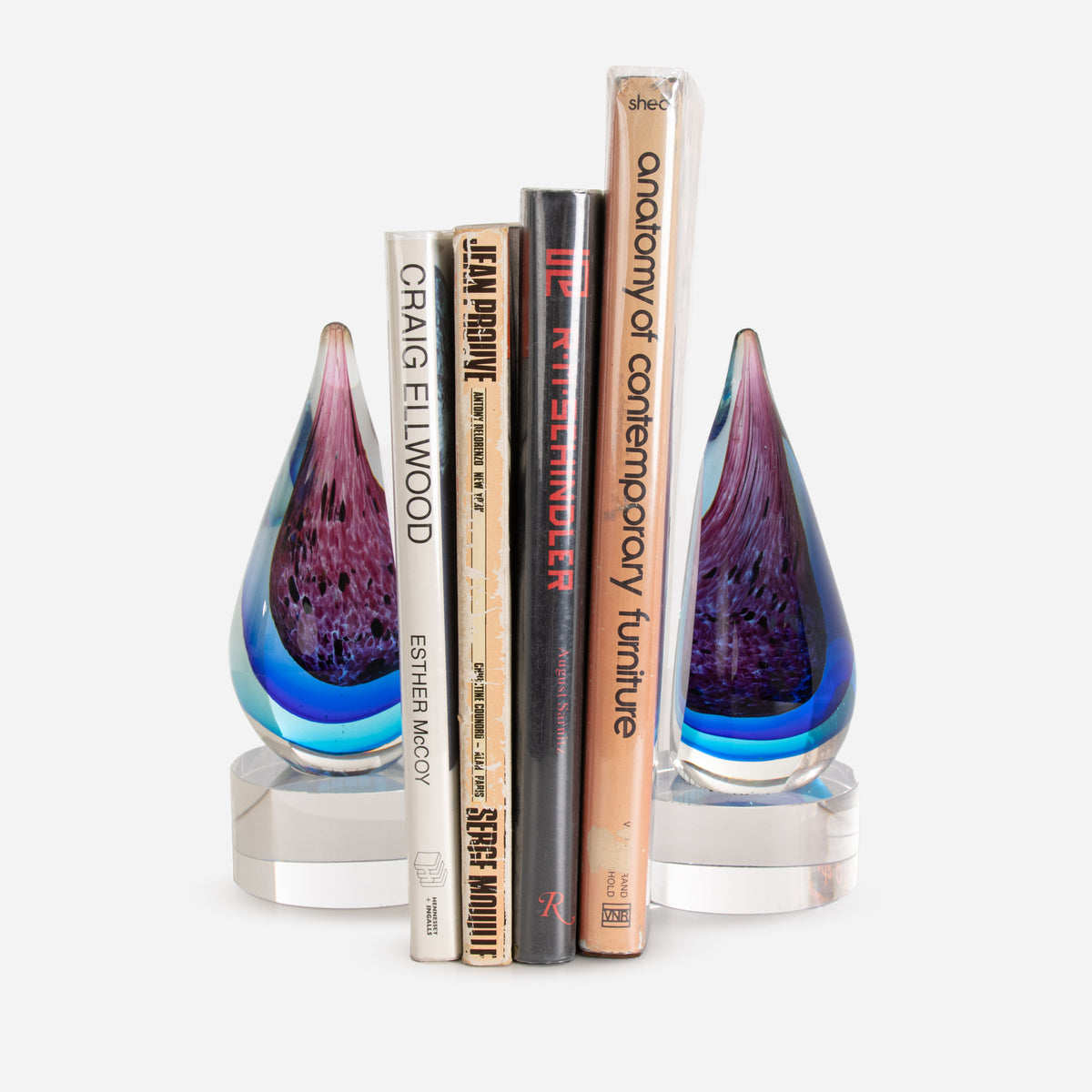 Murano Glass Bookends Modernica Inc