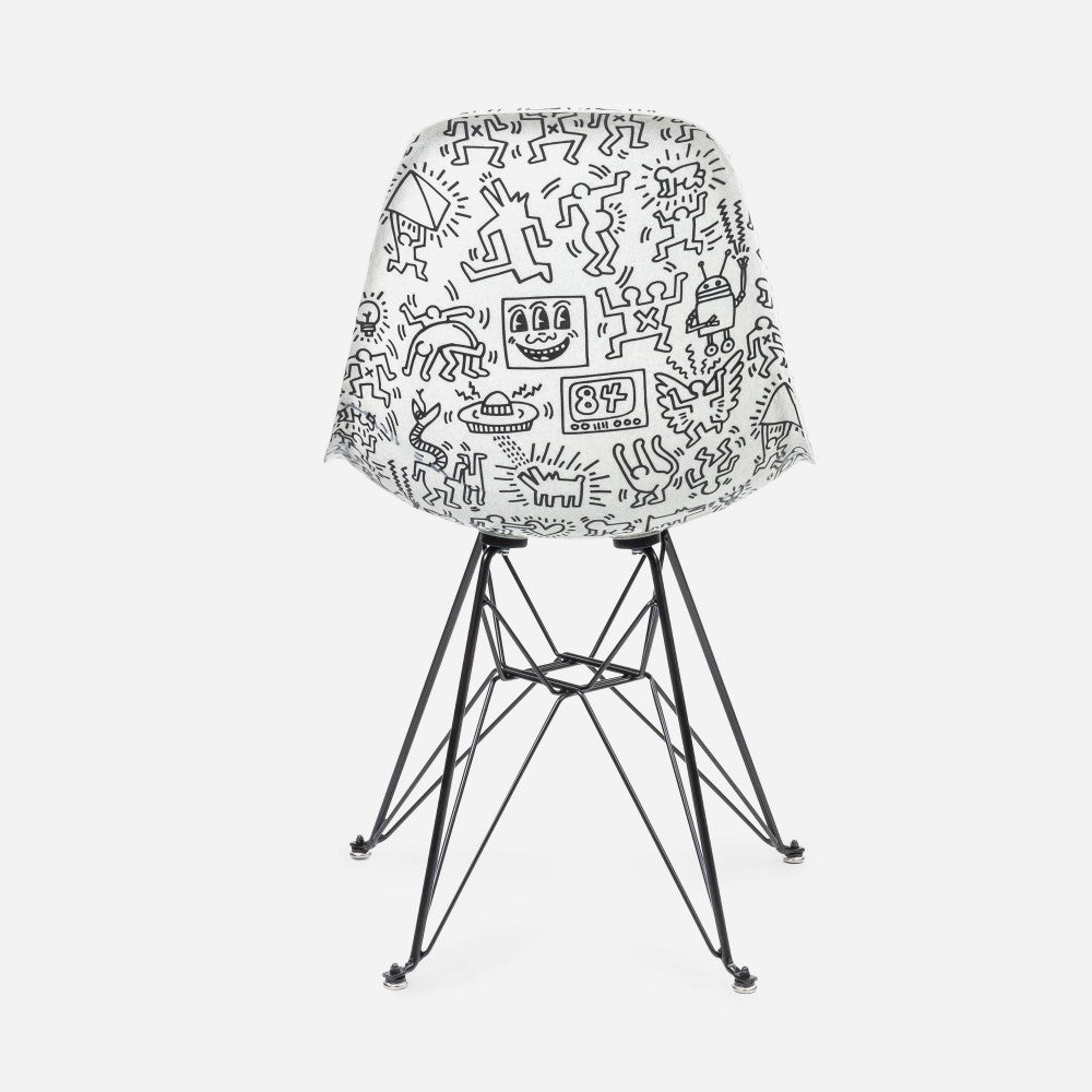 2年保証』 Keith Haring Chair Keith Chair Blue キースへリング