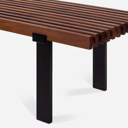 Case Study® Furniture Museum Bench - 6ft Walnut Onyx