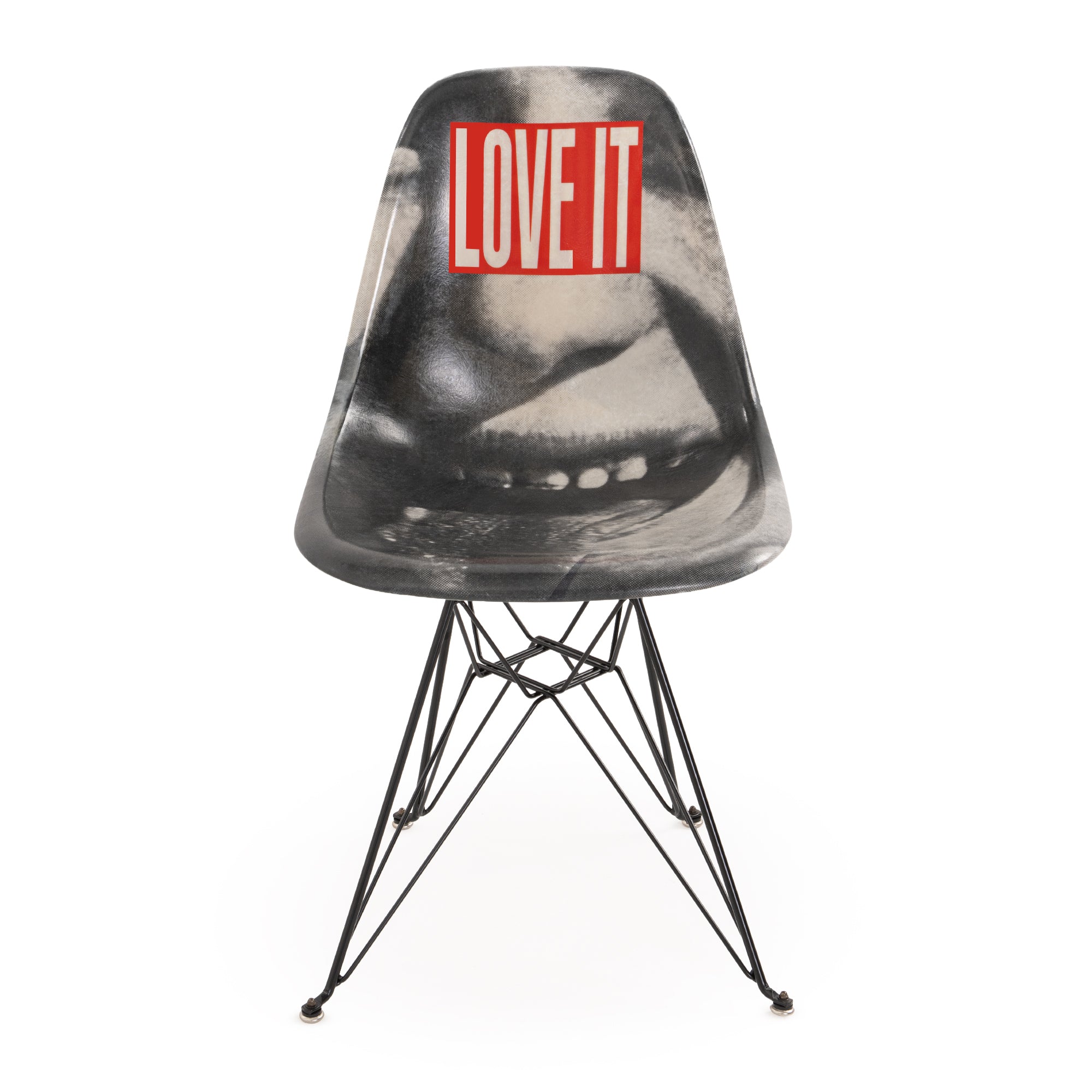Case Study® Fiberglass Barbara Kruger Side Chair