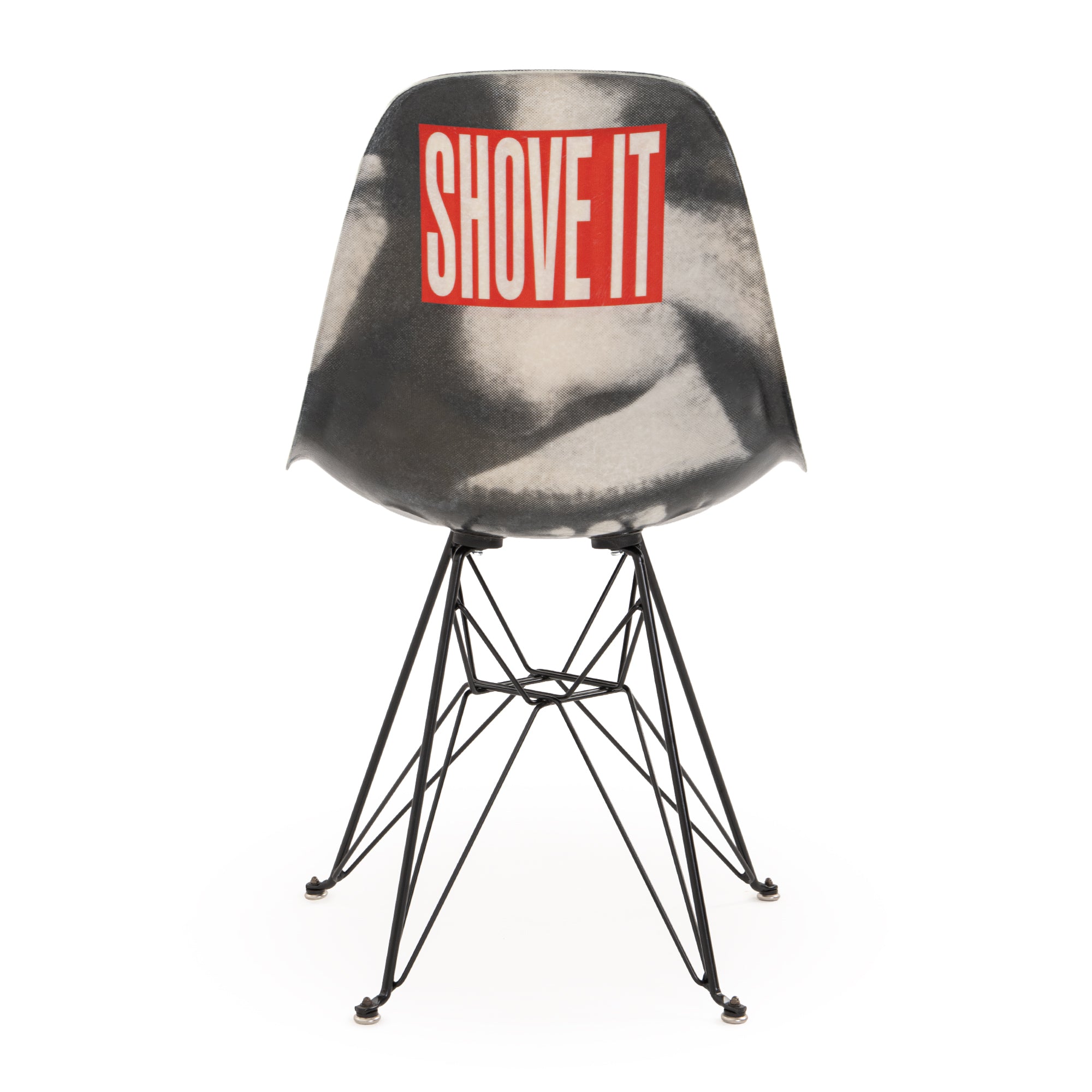 Case Study® Fiberglass Barbara Kruger Side Chair