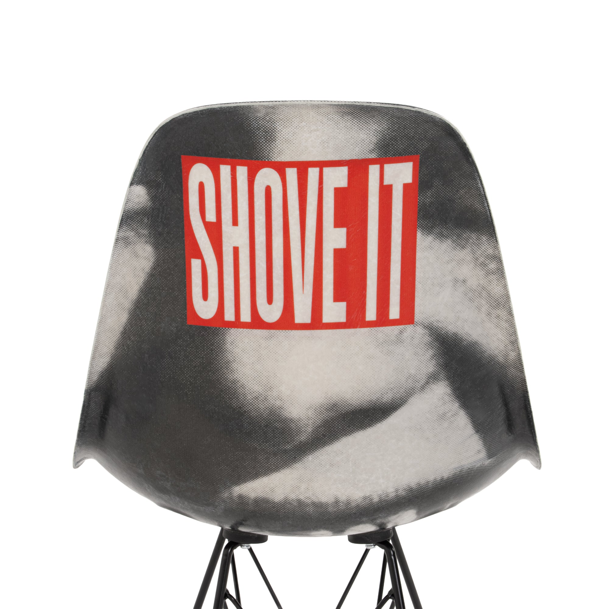 Case Study® Fiberglass Barbara Kruger Side Chair
