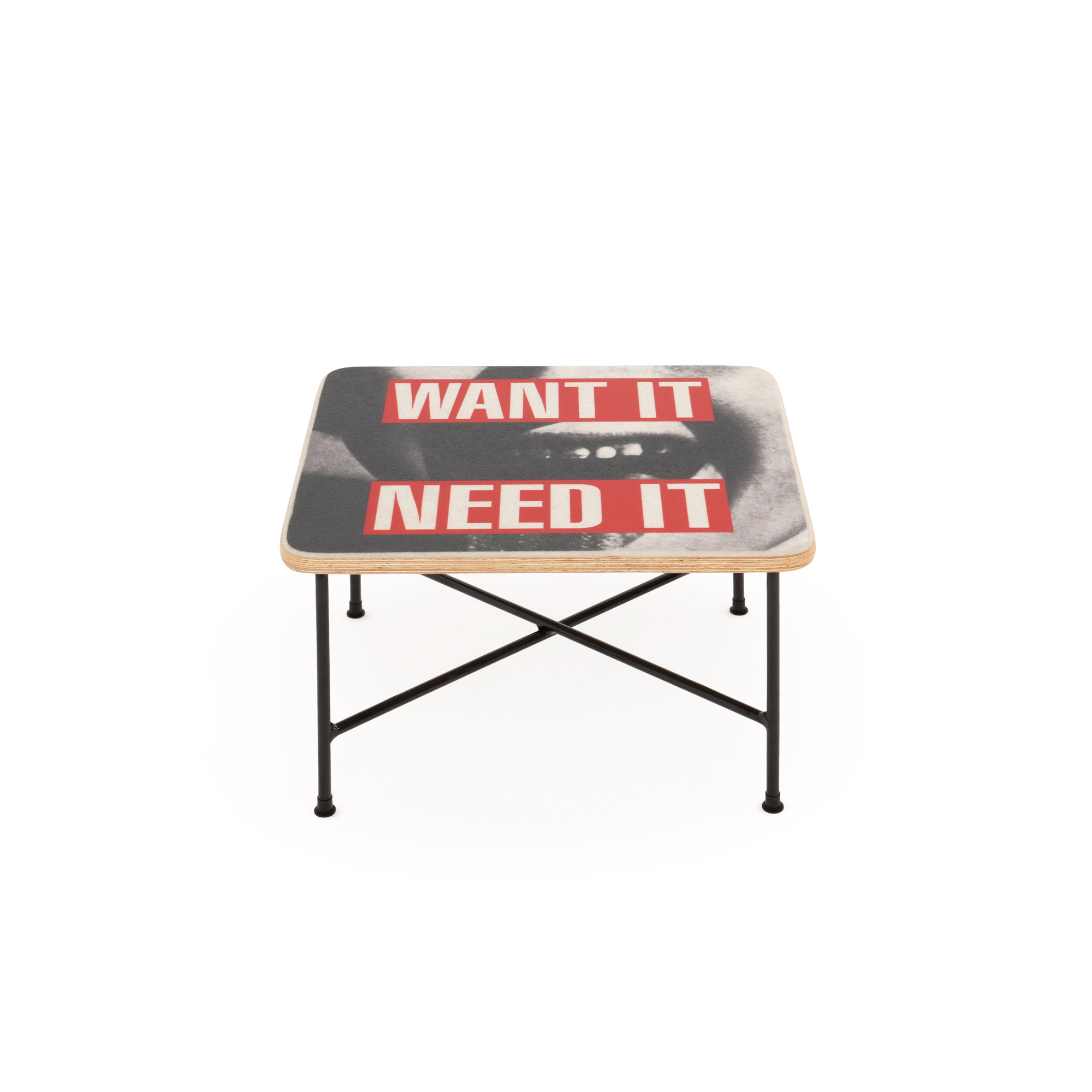 Case Study® Fiberglass Barbara Kruger Aiko Table