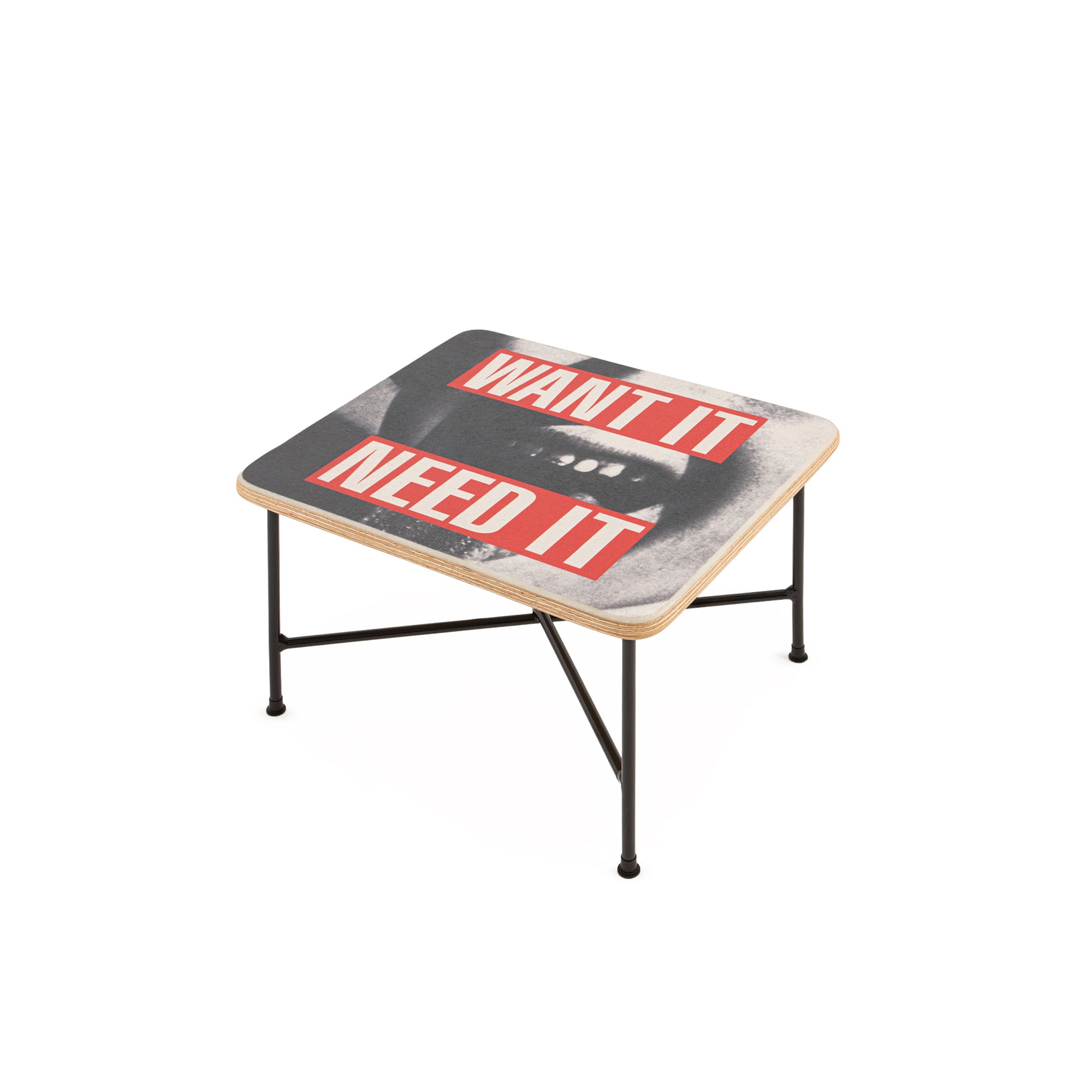Case Study® Fiberglass Barbara Kruger Aiko Table