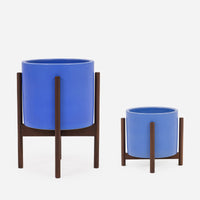 Ceramic Azul Wood stand