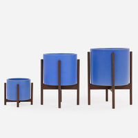 Ceramic Azul Wood Stand