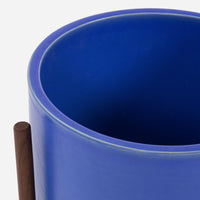 Ceramic Azul Wood Stand