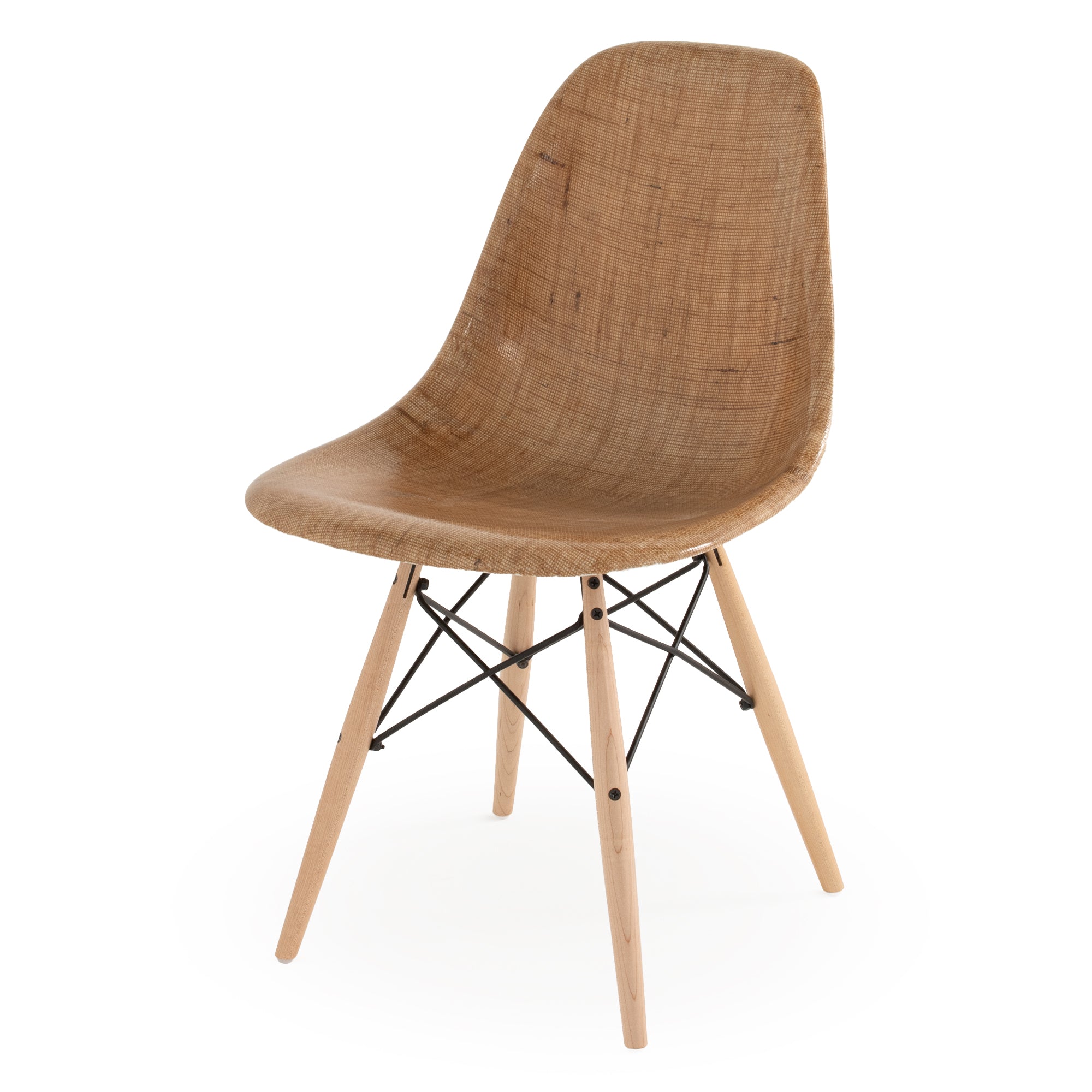 Case Study® Fiberglass Burlap Side Chair