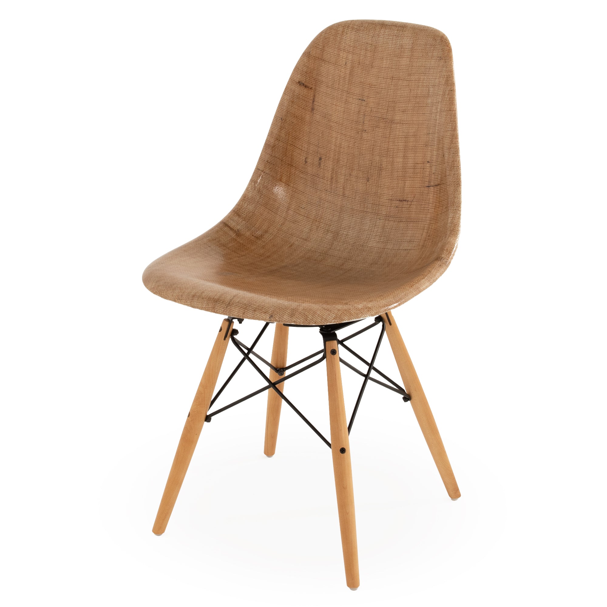 Case Study® Fiberglass Burlap Side Chair