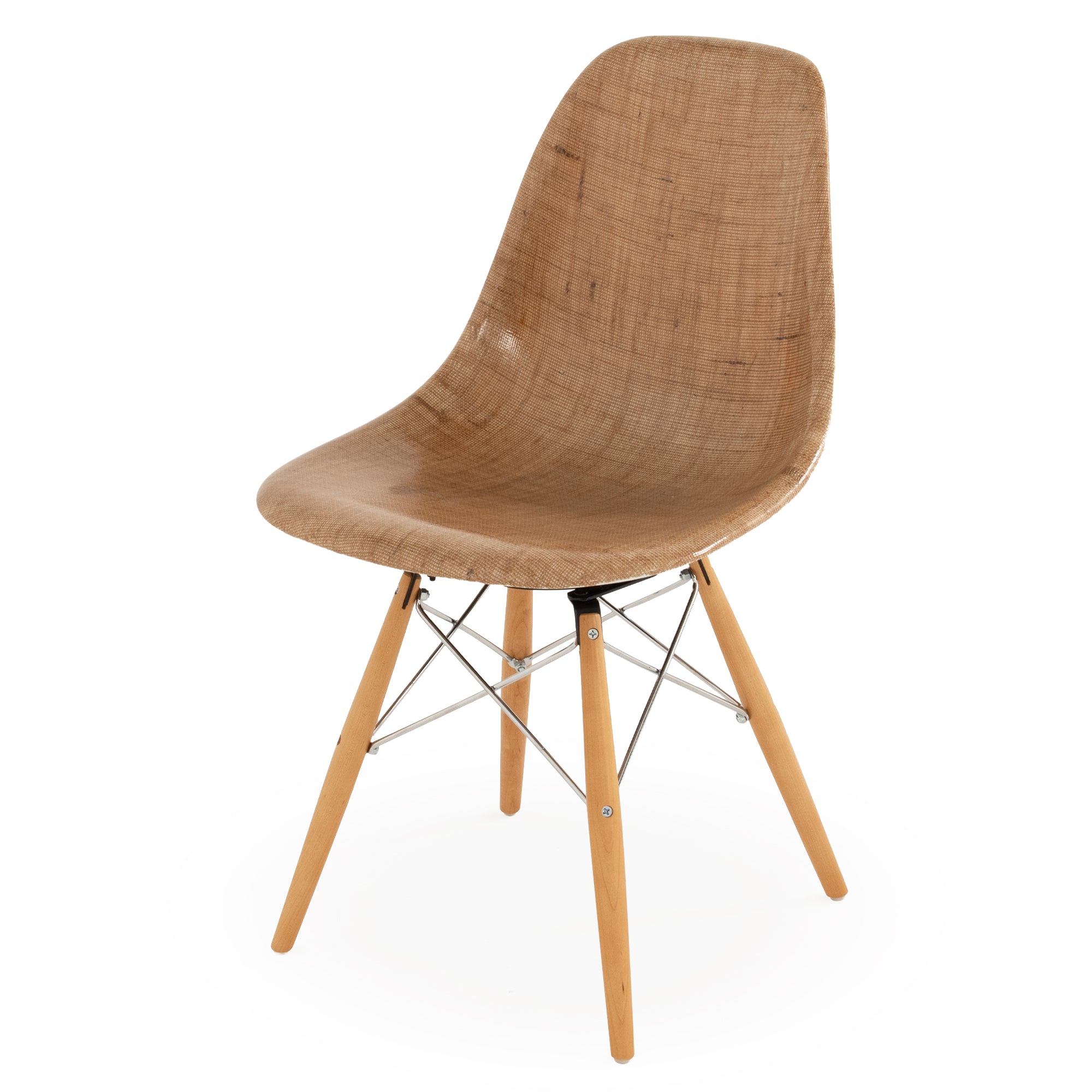Case Study® Fiberglass Burlap Side Chair
