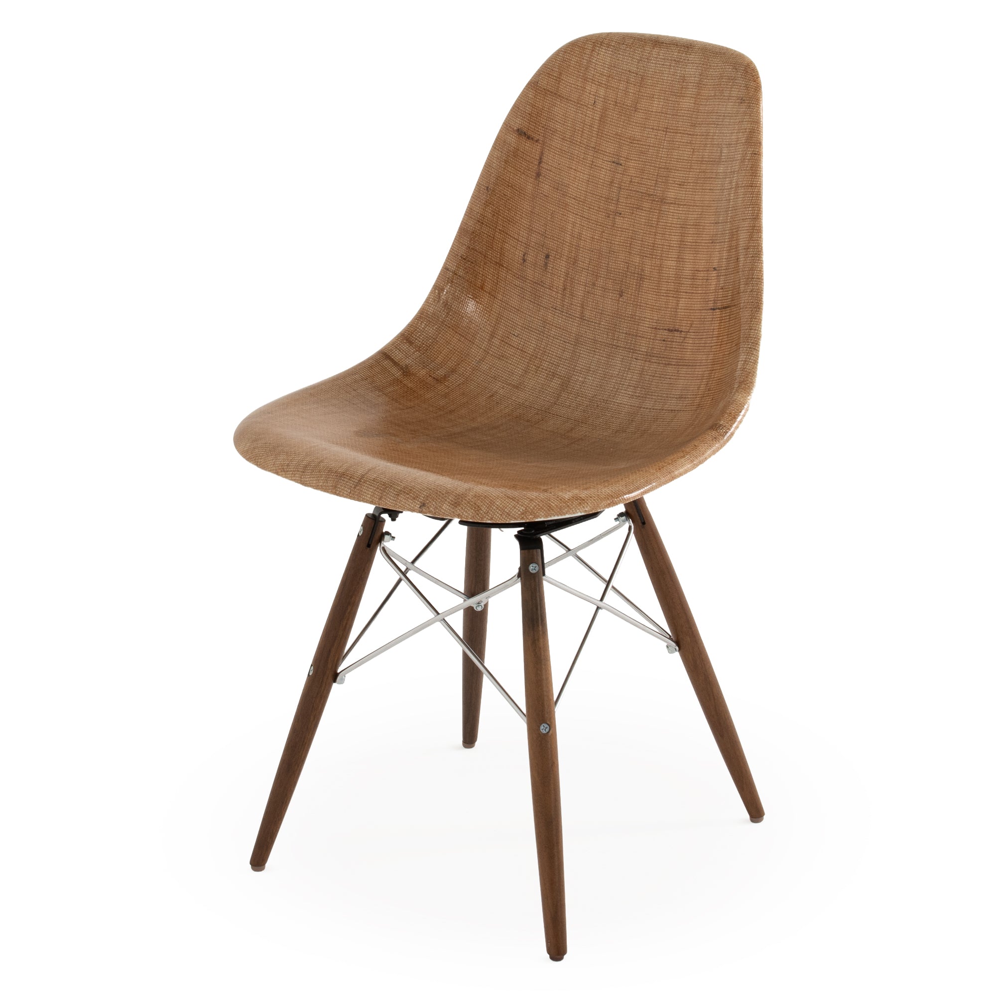 Case Study® Fiberglass Burlap Side Chair