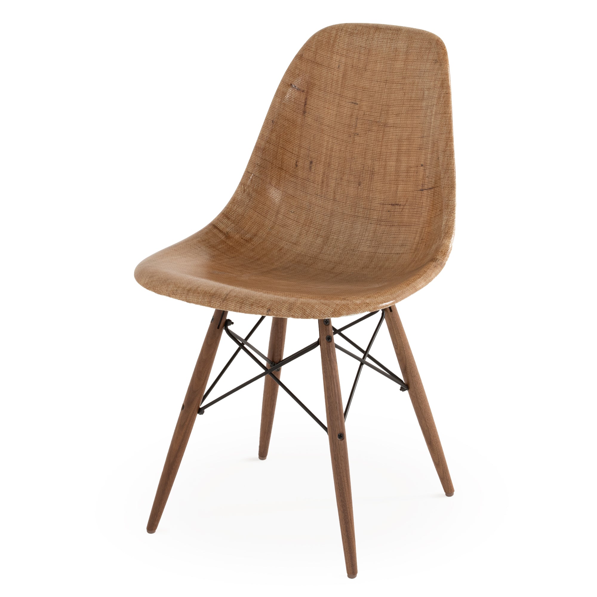 Case Study® Fiberglass Burlap Side Chair