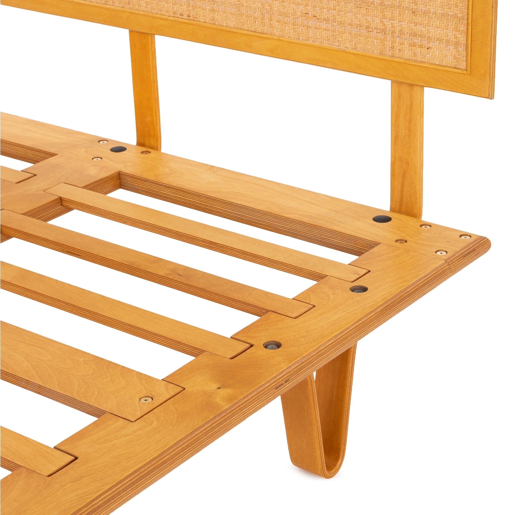Case Study® Bentwood Bed with Cane Headboard