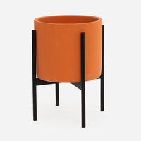 ceramic-orange-metal-stand