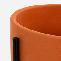 ceramic-orange-metal-stand