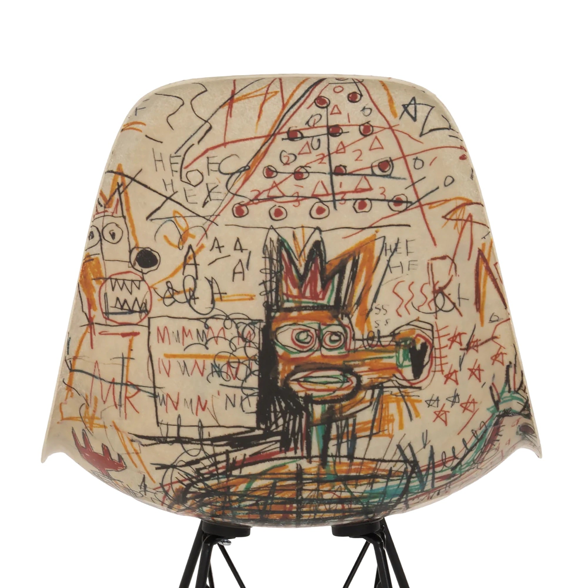 Case Study® Fiberglass Jean-Michel Basquiat Connect the Dots Eiffel Side Chair