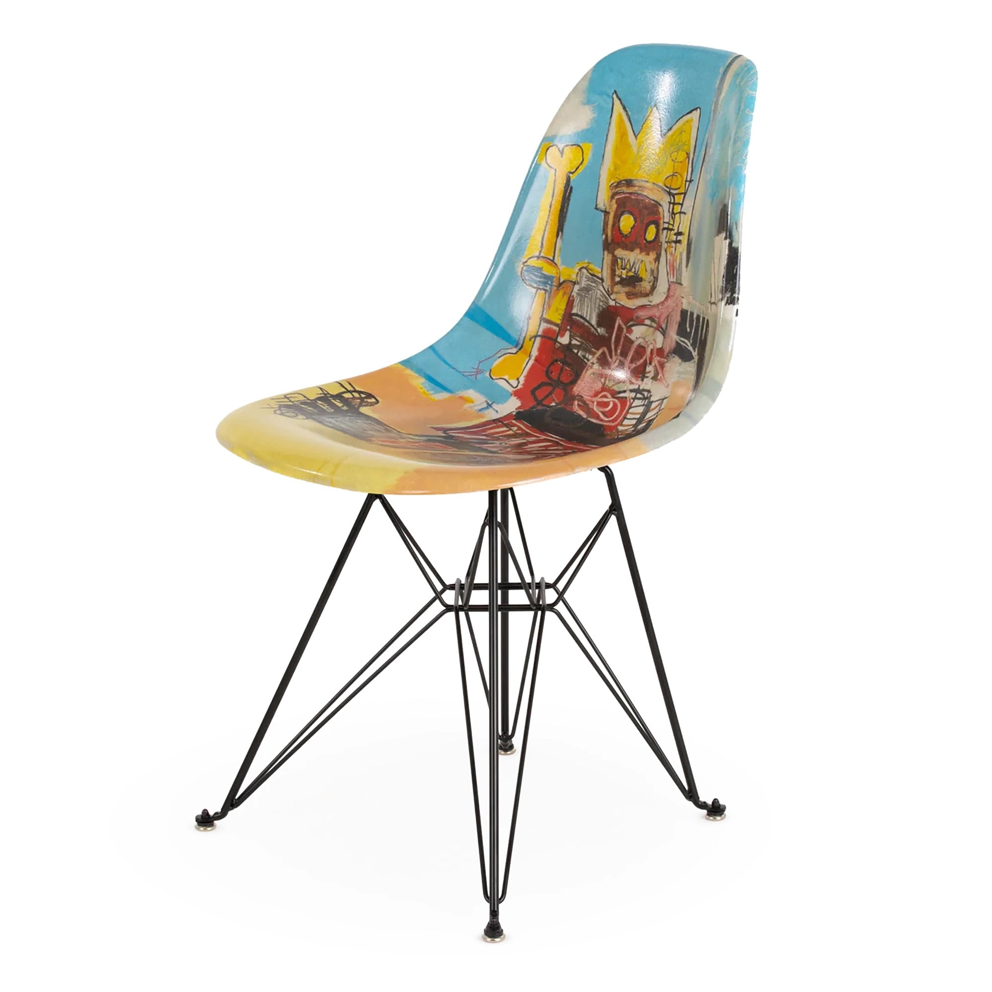 Case Study® Fiberglass Jean-Michel Basquiat King Eiffel Side Chair