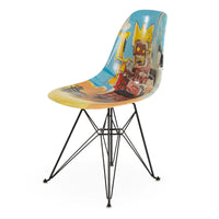 Case Study® Fiberglass Jean-Michel Basquiat King Eiffel Side Chair