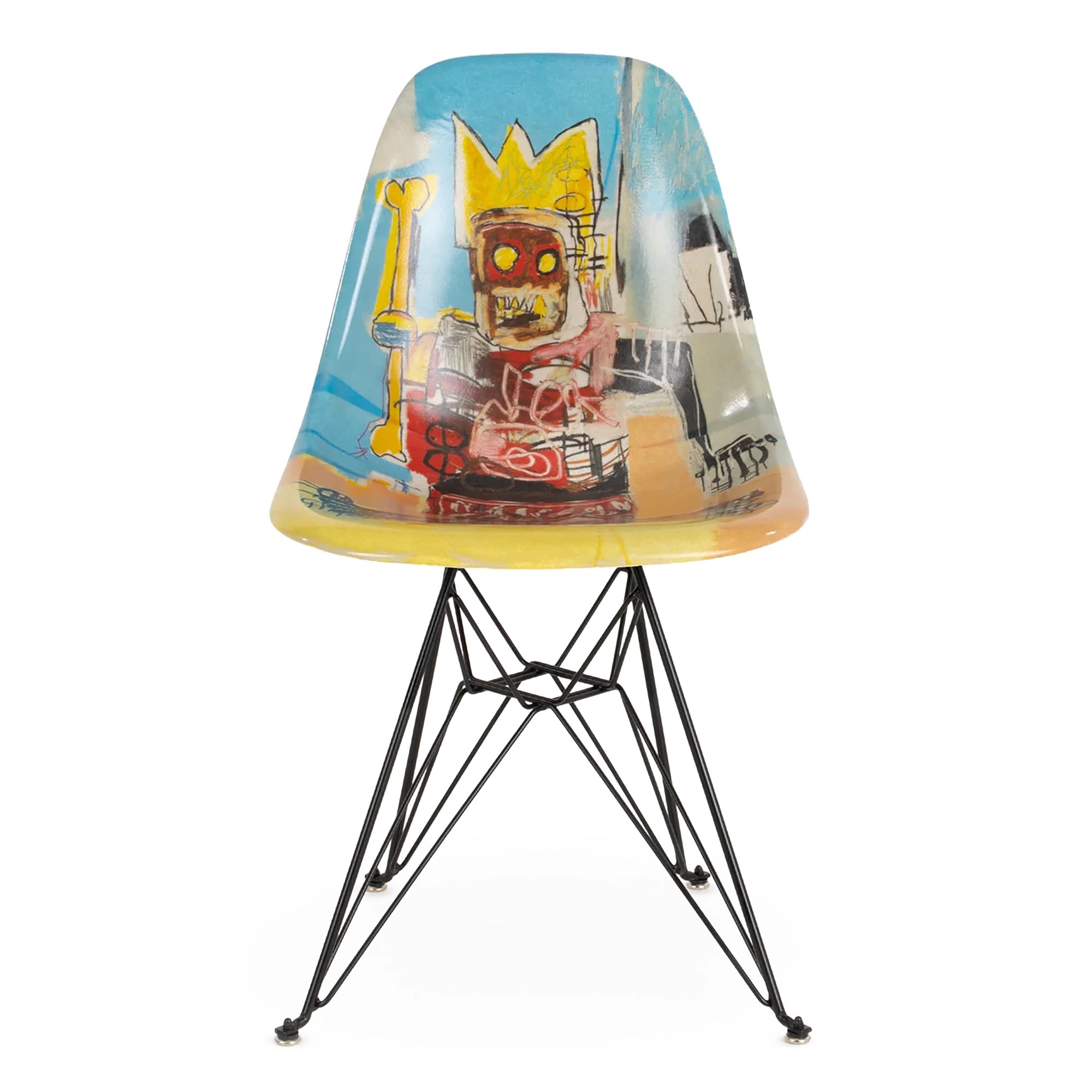 Case Study® Fiberglass Jean-Michel Basquiat King Eiffel Side Chair