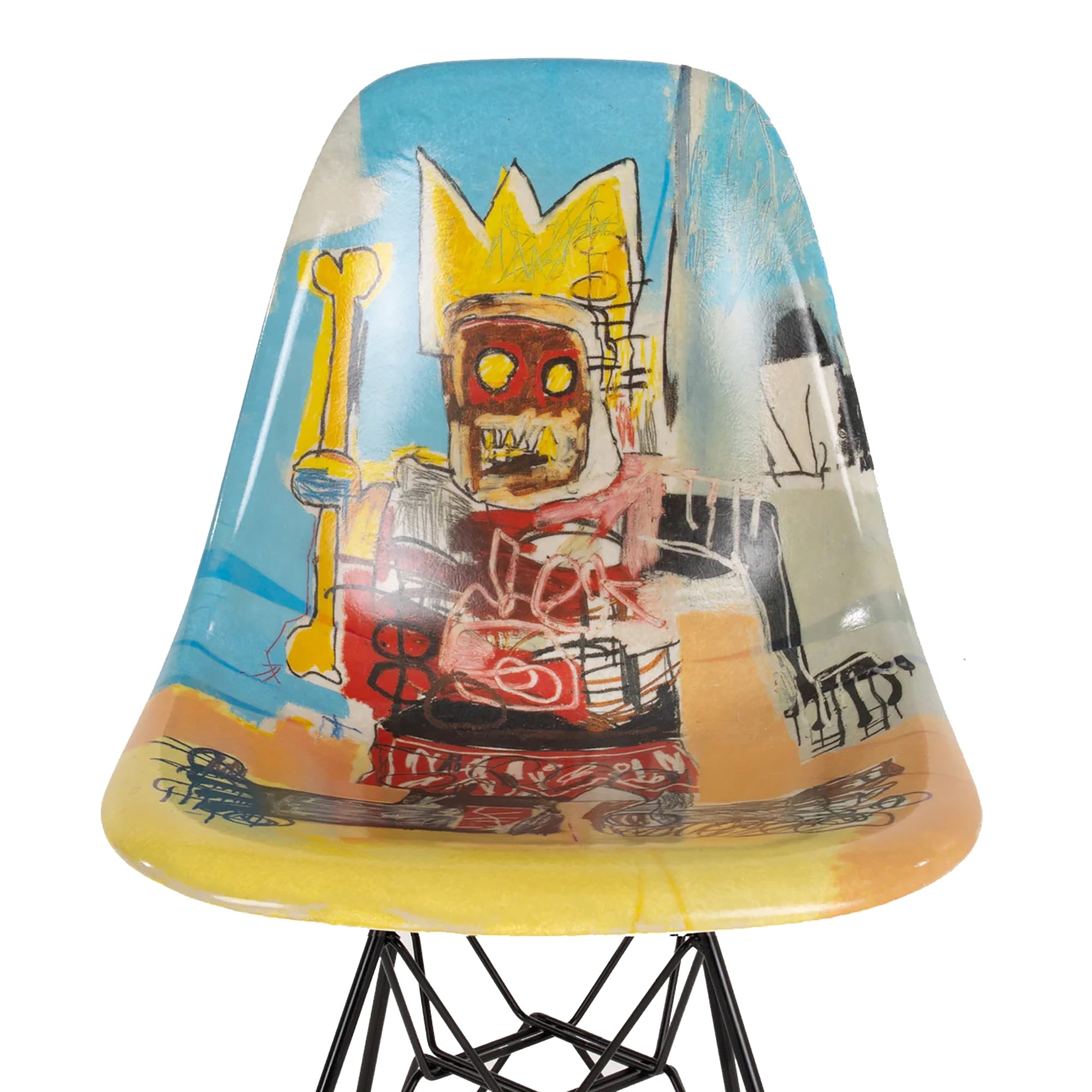 Case Study® Fiberglass Jean-Michel Basquiat King Eiffel Side Chair