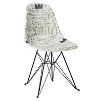 Case Study® Fiberglass Jean-Michel Basquiat Record Eiffel Side Chair