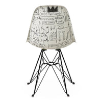 Case Study® Fiberglass Jean-Michel Basquiat Record Eiffel Side Chair