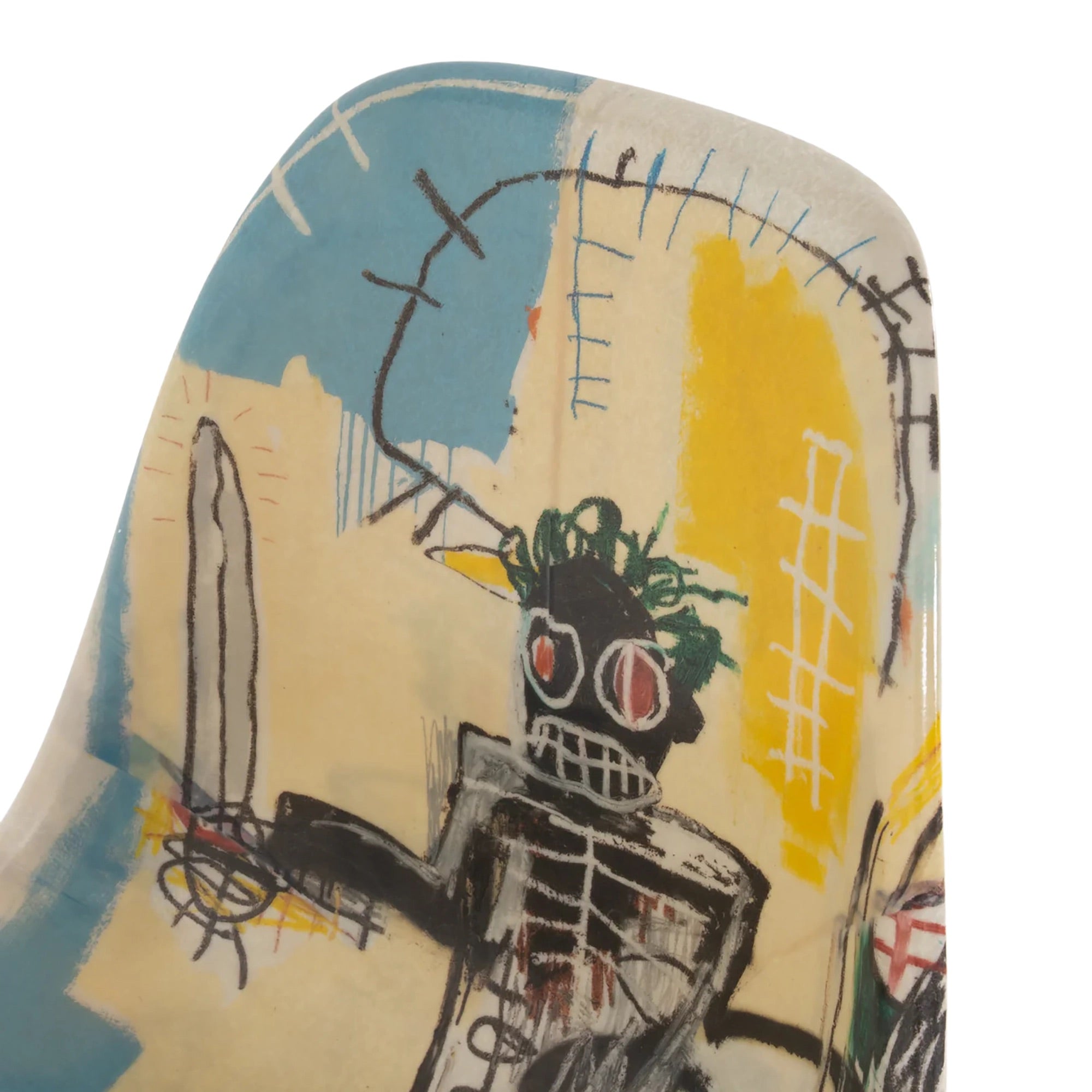 Case Study® Fiberglass Jean-Michel Basquiat Warrior Eiffel Side Chair