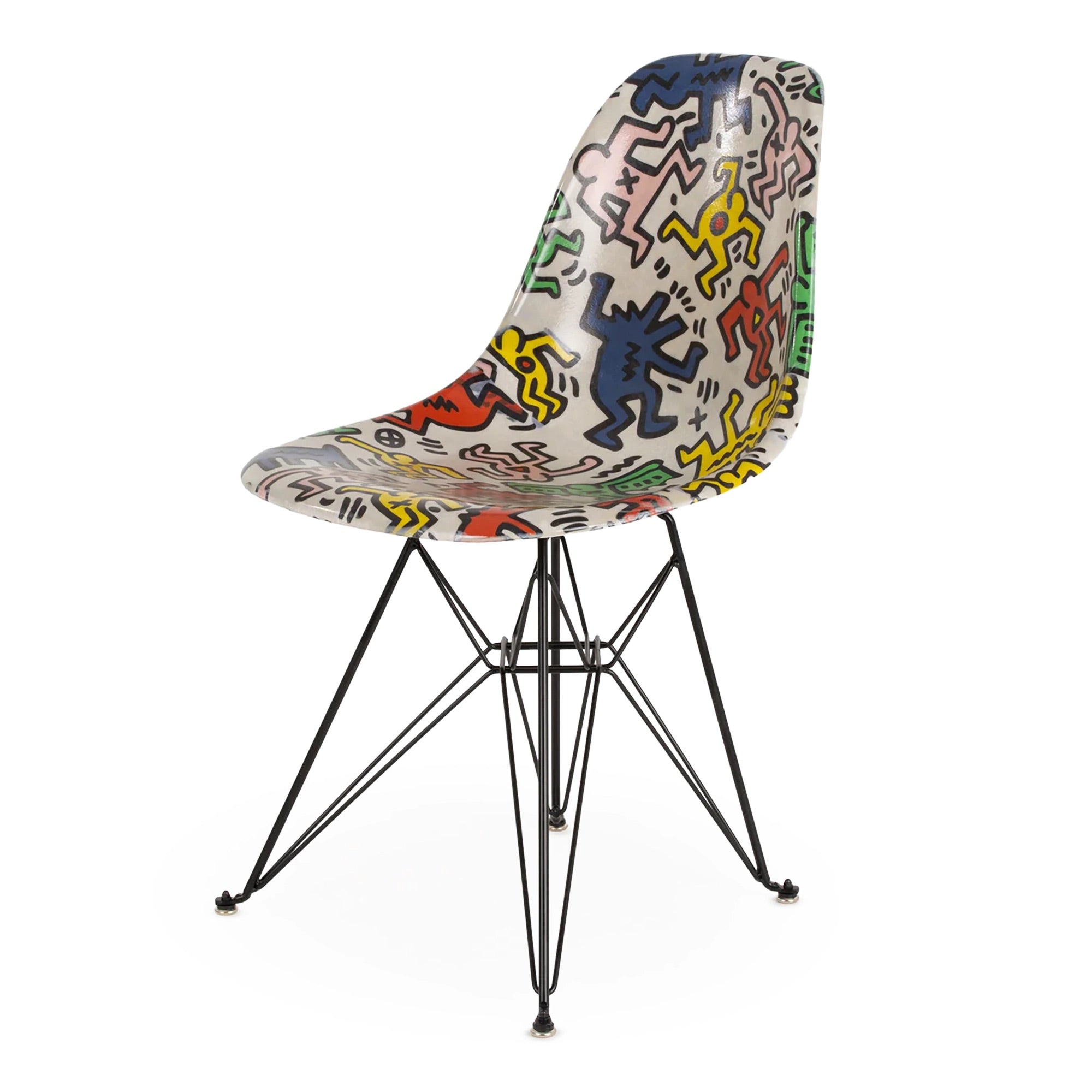 Keith Haring デザイン チェア Keith Haring Case Study® 家具サイドシェル エッフェルチェア