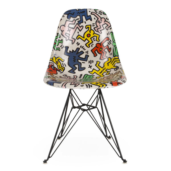 Case Study® Fiberglass Keith Haring Party Eiffel Side Chair