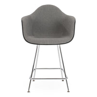 Case Study® Upholstered Armchair H-Base Counter Stool