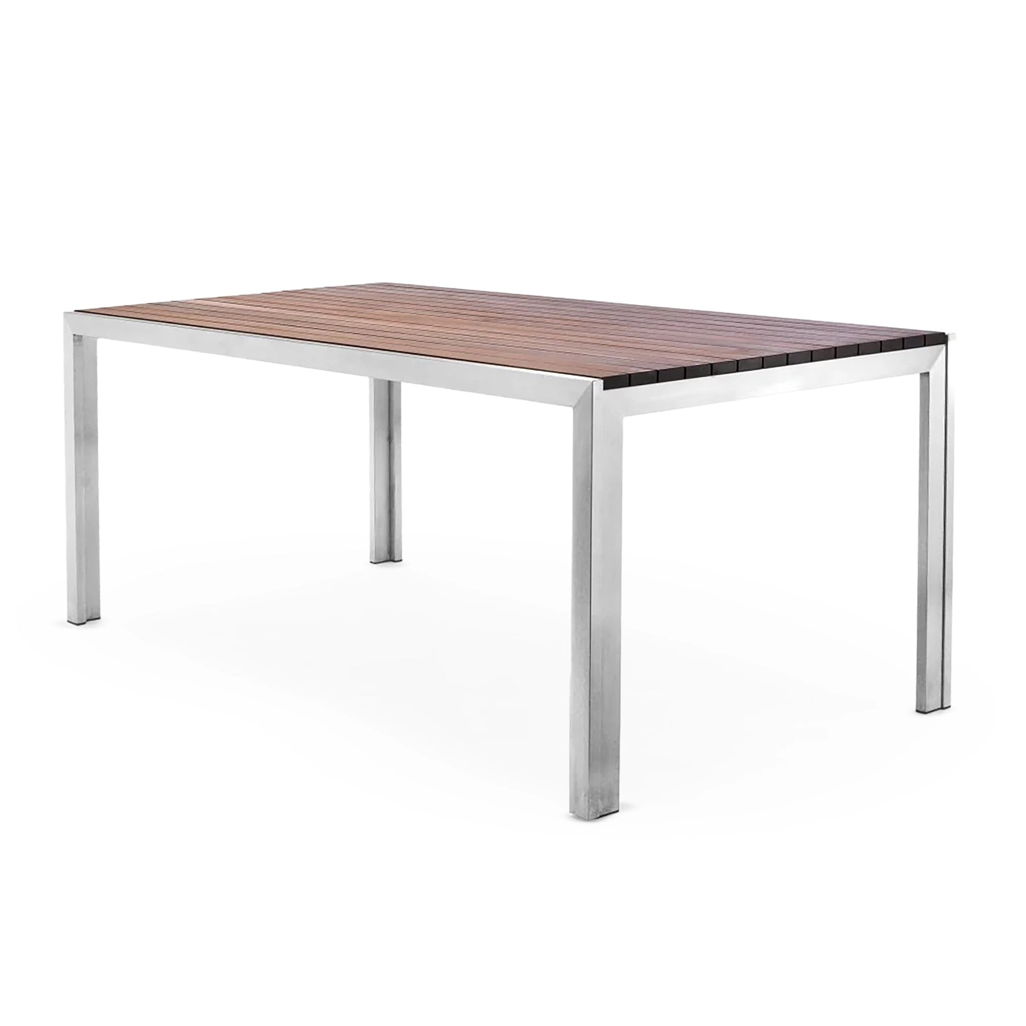 Case Study® Stainless Steel Rectangle Dining Table