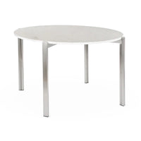 Case Study® Stainless Steel Floating Marble Dining Table