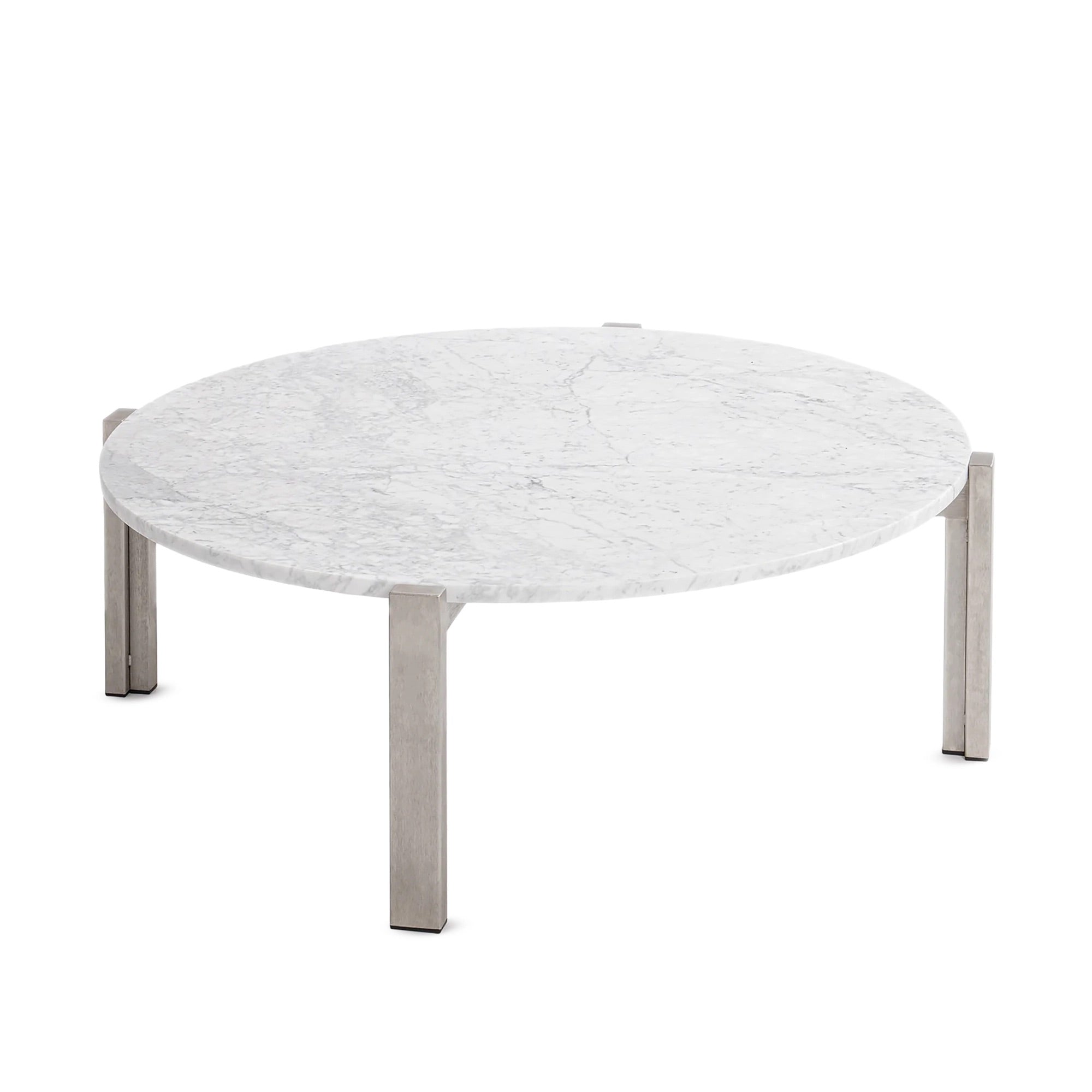 Case Study® Stainless Steel Round Coffee Table