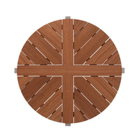 Case Study® Stainless Steel Round Coffee Table