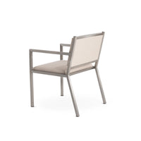 Case Study® Stainless Steel Upholstered Armchair