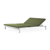 Case Study® Stainless Steel Upholstered Double Chaise