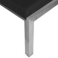 Case Study® Stainless Steel Upholstered End Bench