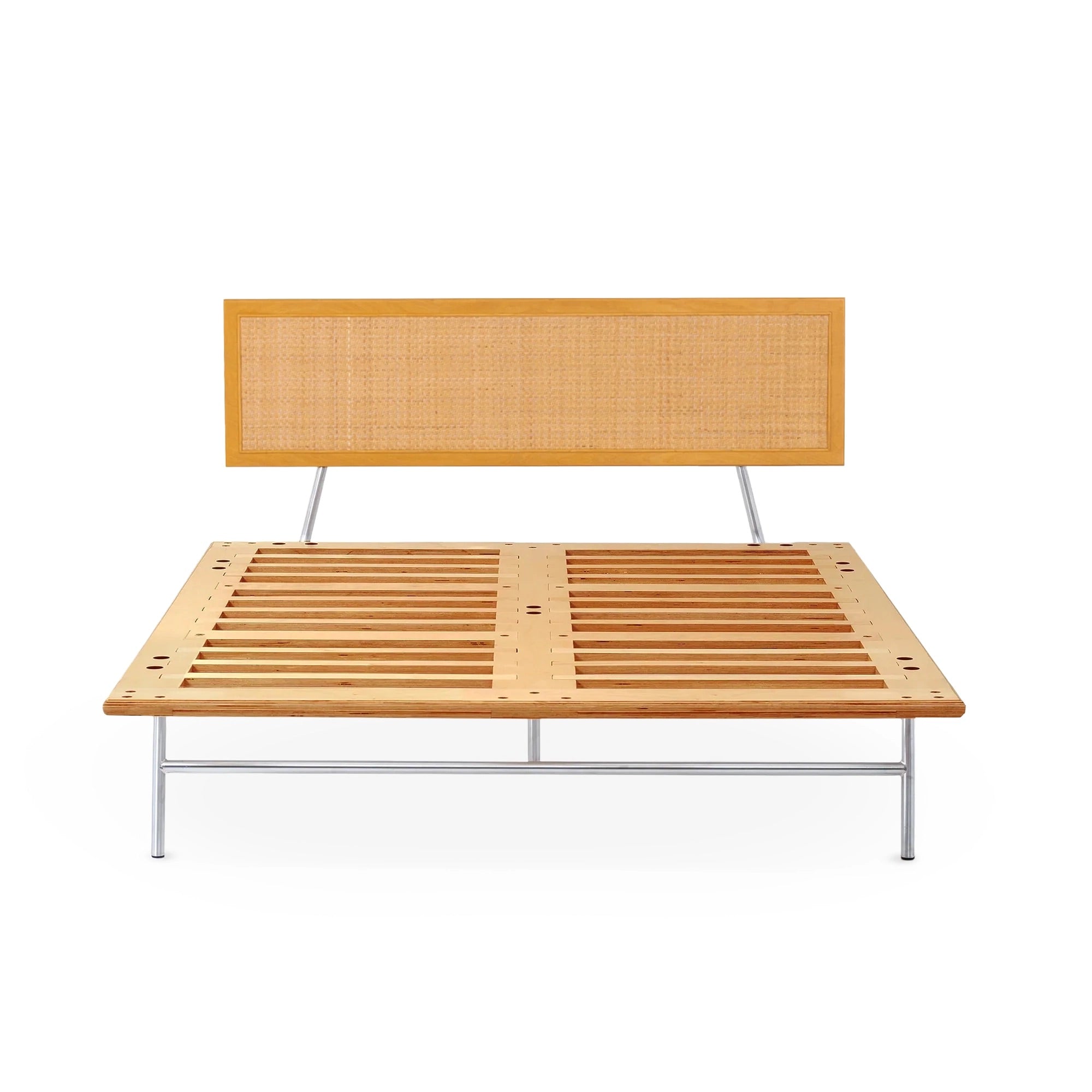 Case Study® Straight Leg Fastback Bed with Cane Headboard