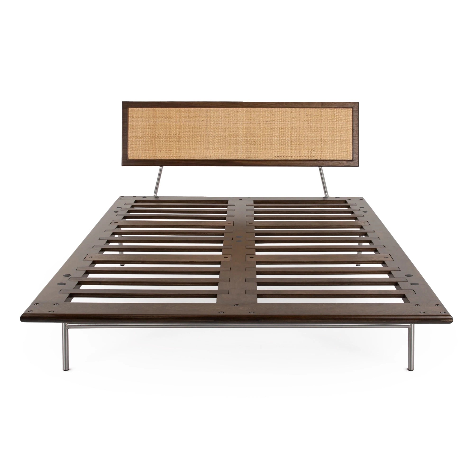 Case Study® Straight Leg Fastback Bed with Cane Headboard