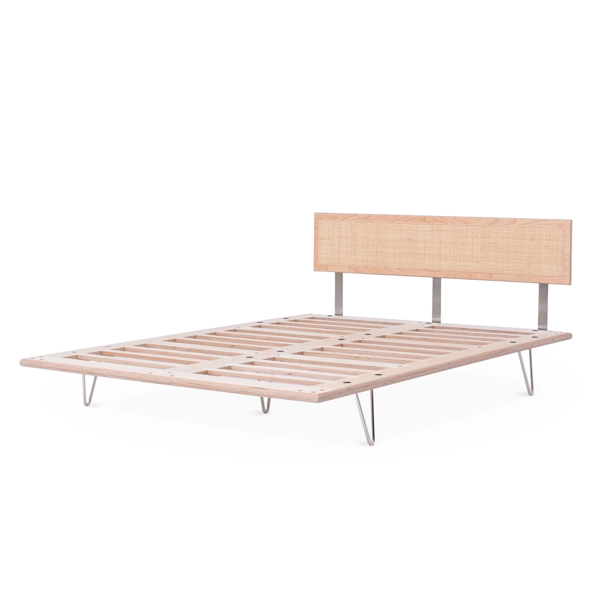 Case Study® V-Leg Bed with Cane Headboard