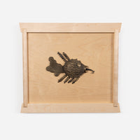 Brutalist Brass Piranha Wall Sculptures