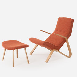 Grasshopper Chair + Ottoman - Hemp Pollen