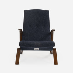 Grasshopper Chair - Navy / Walnut