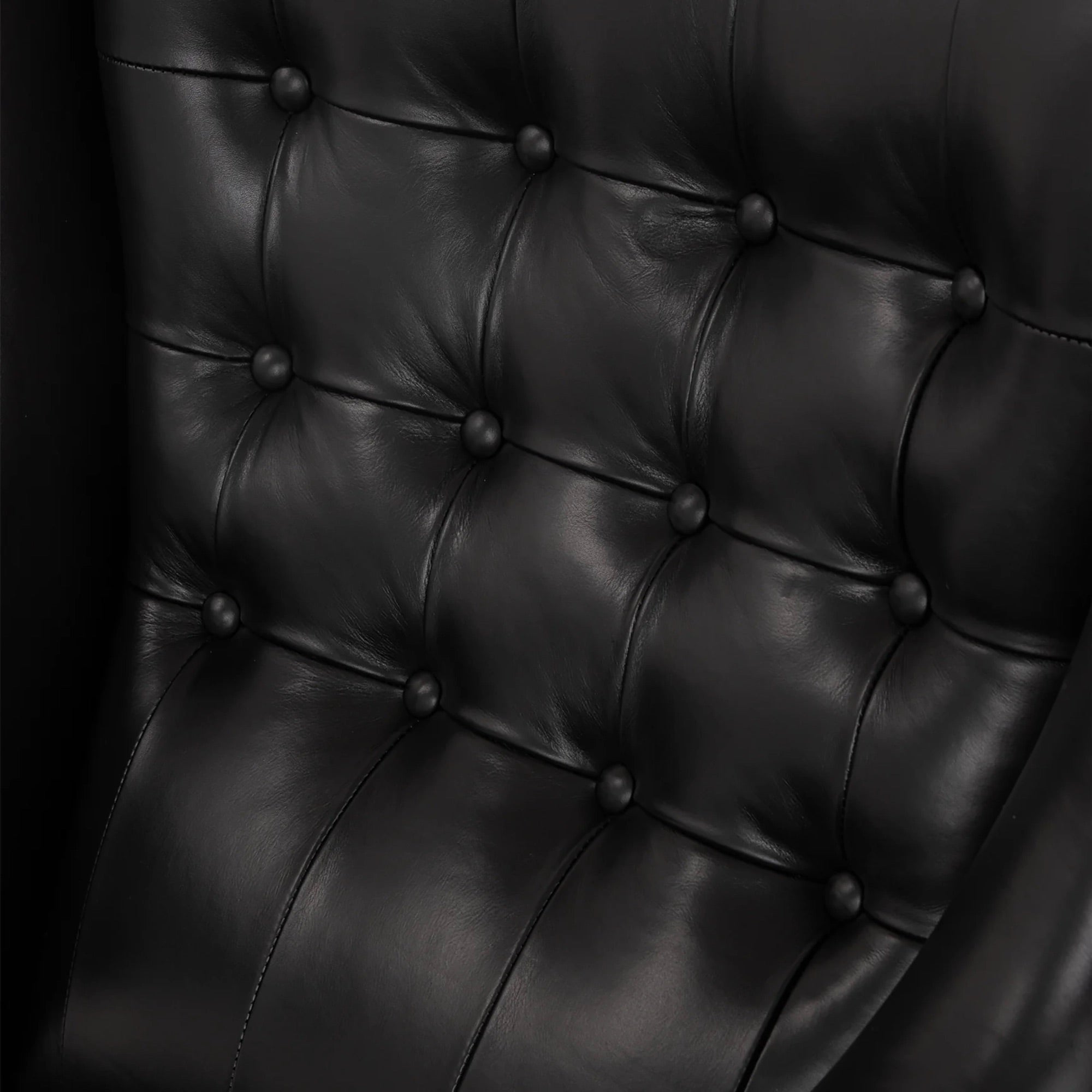 Papa Bear Chair and Ottoman Black Leather