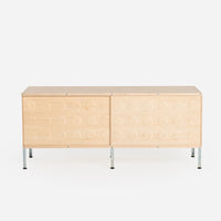 Pre-Configured Case Study® Furniture 120 Storage Unit - Natural with Dimple Doors